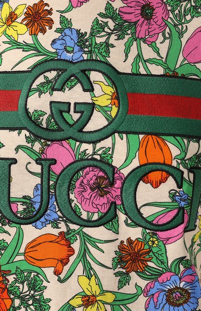 Хлопковая футболка GUCCI, арт. 580762/XJCB3, фото 5