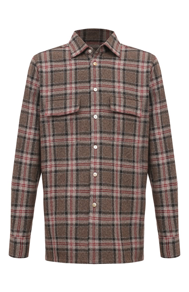 Хлопковая рубашка KITON, арт. UCRRLH0861305, фото 1