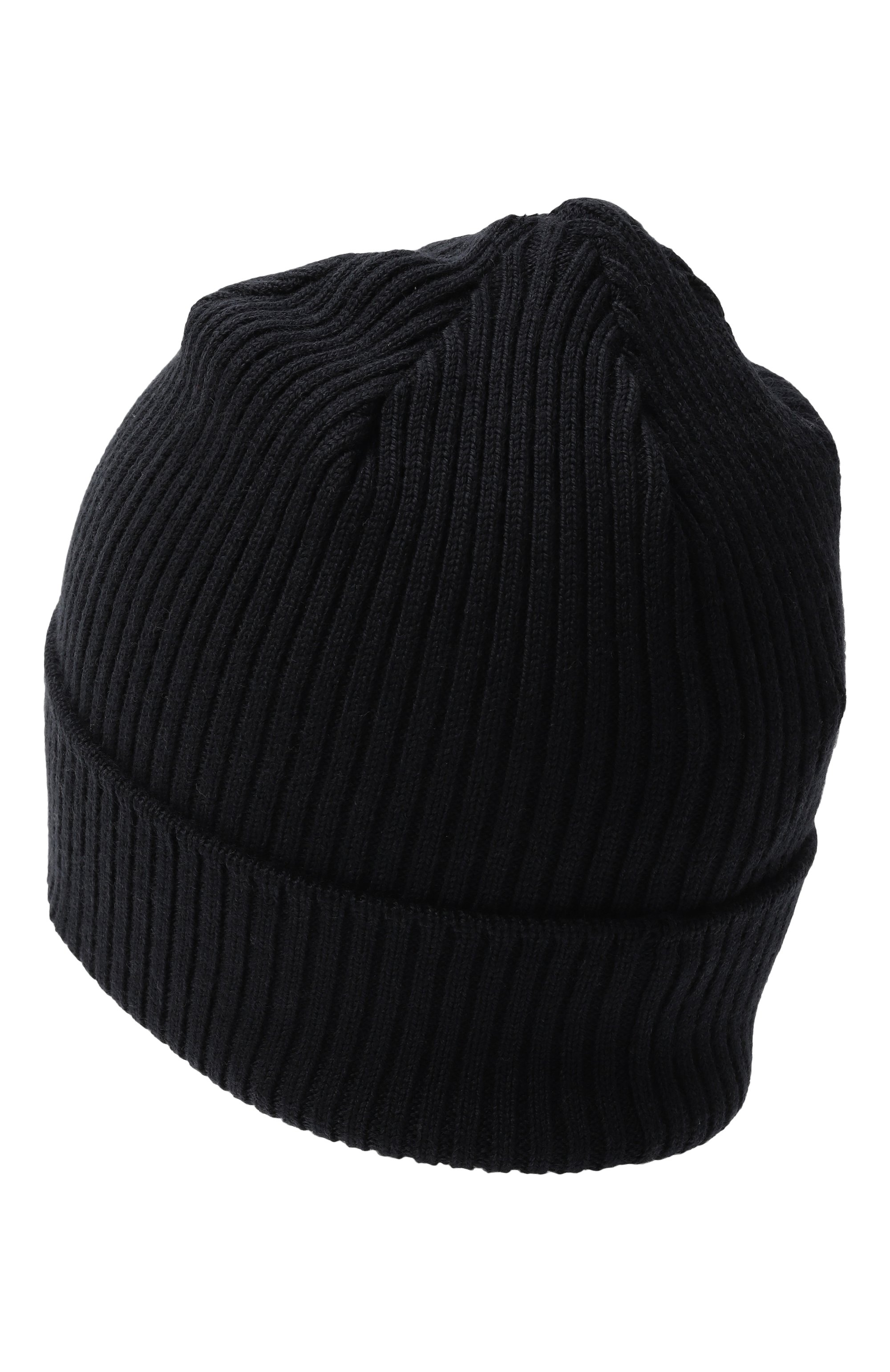 Шерстяная шапка C.P. COMPANY темно-синего цвета по цене 9475 руб., арт. CNX009/LHE71, фото 2 Шерстяная шапка C.P. COMPANY, арт. CNX009/LHE71, фото 2