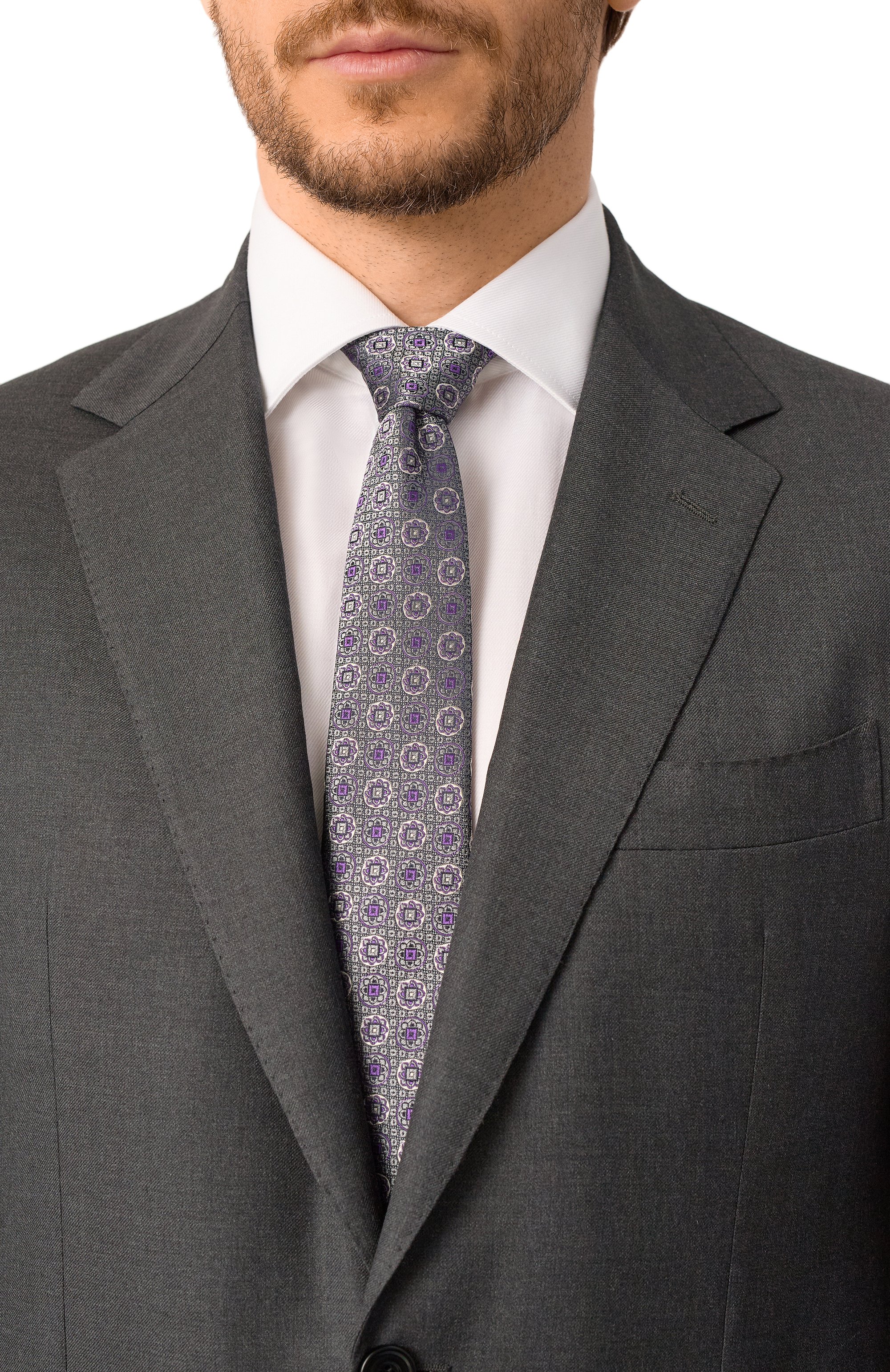 Шелковый галстук CANALI, арт. 18/HJ04194, фото 2