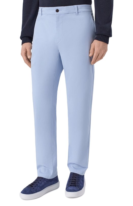 Хлопковые брюки Bogner 18386888 Голубой  18386888 Фото 3