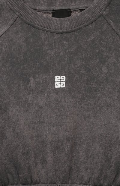 Хлопковое платье GIVENCHY темно-серого цвета по цене 34300 руб., арт. H30387, фото 3 Хлопковое платье GIVENCHY, арт. H30387, фото 3