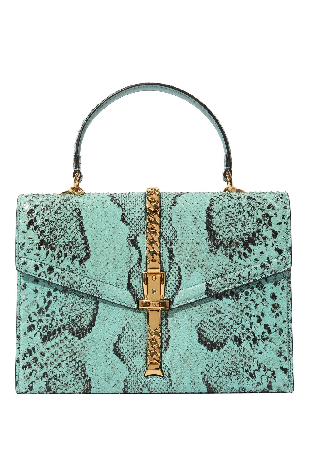 Сумка sylvie 1969 small из кожи питона GUCCI, арт. 602781 LU30G, фото 1