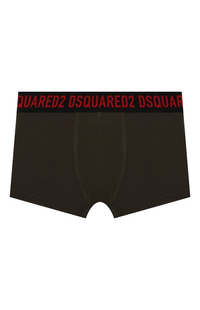 Комплект из двух пар боксеров DSQUARED2 хаки цвета по цене 5995 руб., арт. DQ1058-D008J, фото 2 Комплект из двух пар боксеров DSQUARED2, арт. DQ1058-D008J, фото 2