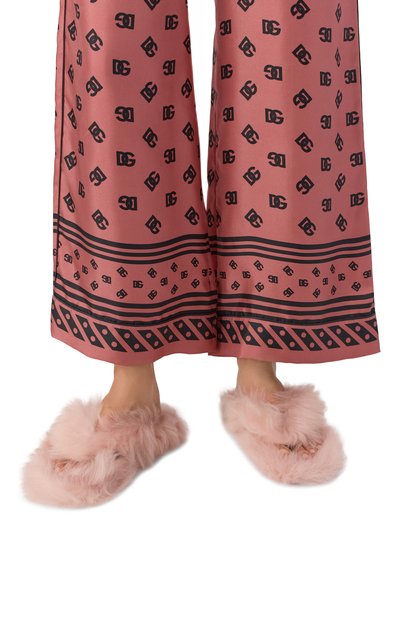 Шлепанцы из овчины DOLCE & GABBANA, арт. CQ0714/A9Y88, фото 2