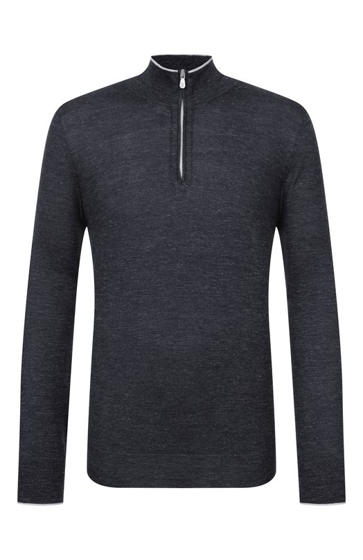 Джемпер из кашемира и шелка Brunello Cucinelli MHS805904 Серый MHS805904
