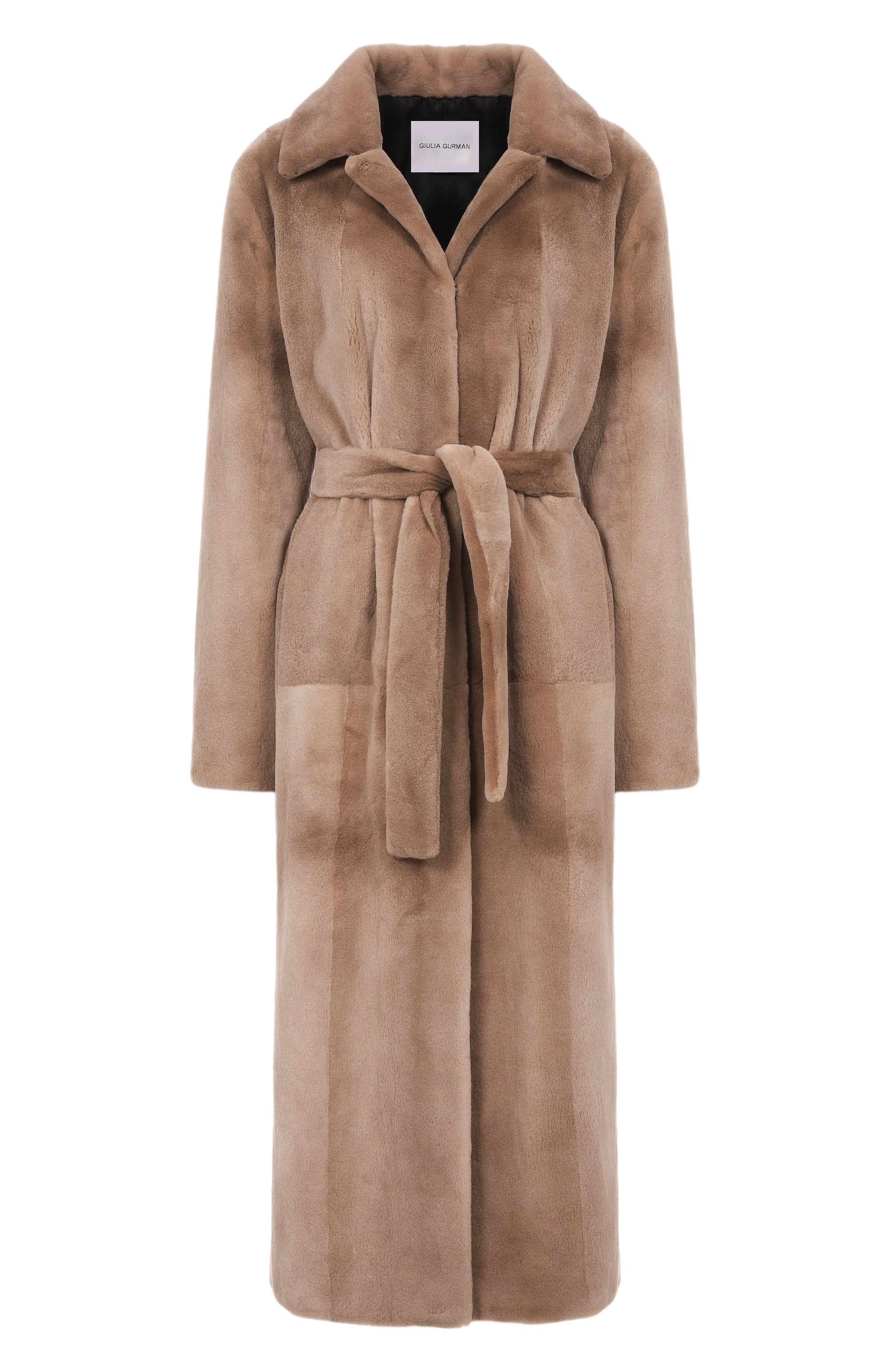 Шуба из норки GIULIA GURMAN бежевого цвета по цене 1500000 руб., арт. 2505NP, фото 1 Шуба из норки GIULIA GURMAN, арт. 2505NP, фото 1