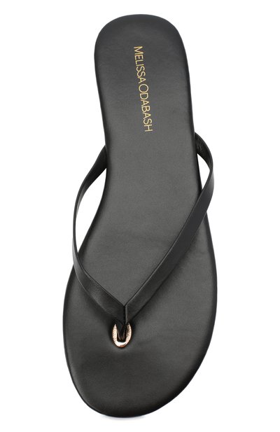 Кожаные шлепанцы MELISSA ODABASH, арт. SANDALS, фото 5