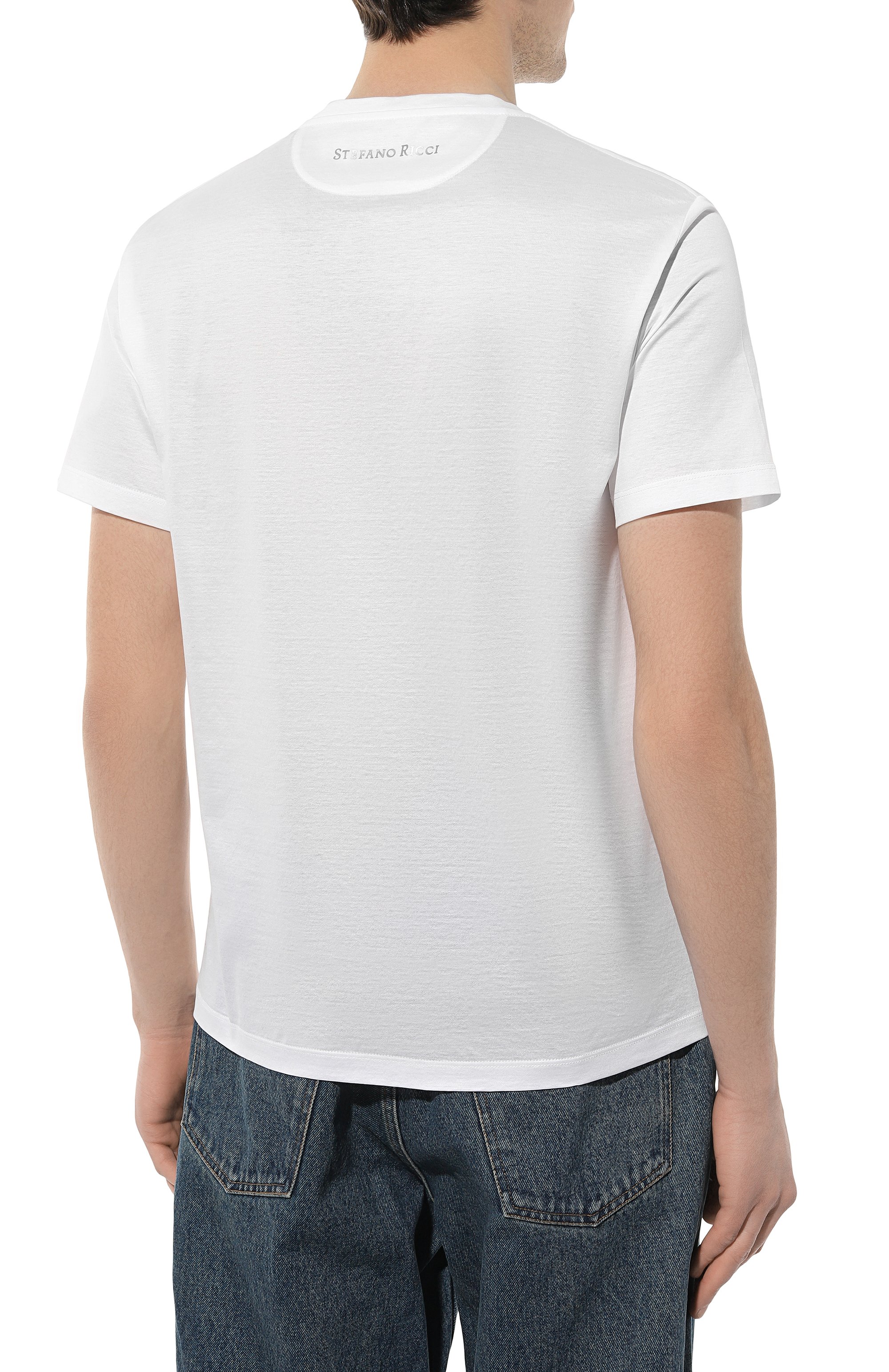 Хлопковая футболка STEFANO RICCI, арт. MNH4102960/TE0001, фото 4