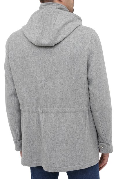 Кашемировая куртка BRUNELLO CUCINELLI светло-серого цвета по цене 499500 руб., арт. MT4976416, фото 4 Кашемировая куртка BRUNELLO CUCINELLI, арт. MT4976416, фото 4