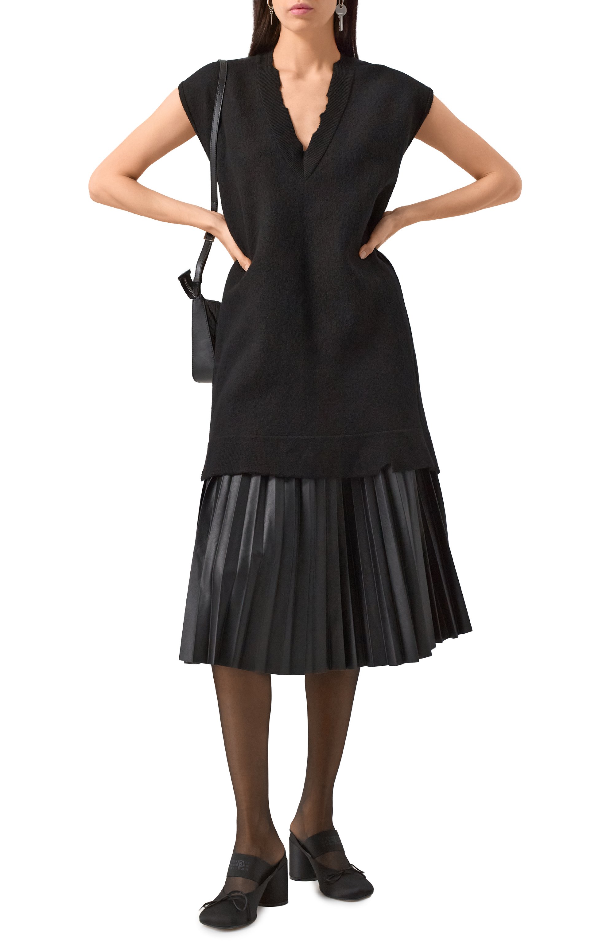 Текстильные мюли MM6, арт. S59WP0200/P5560, фото 2