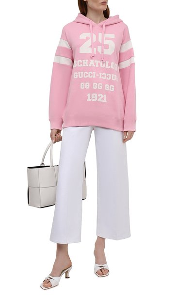 Хлопковое худи GUCCI светло-розового цвета по цене 128160 руб., арт. 660282/XJDJD, фото 2 Хлопковое худи GUCCI, арт. 660282/XJDJD, фото 2
