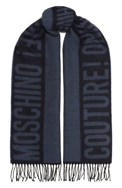 Мужской шарф из шерсти и вискозы MOSCHINO, арт. 30770/M3185