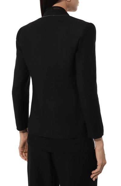 Жакет из вискозы и льна BRUNELLO CUCINELLI, арт. MH1262808, фото 4