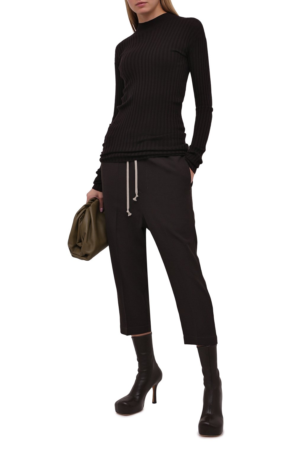Брюки из шерсти и вискозы RICK OWENS, арт. RP20F2303/WE, фото 2