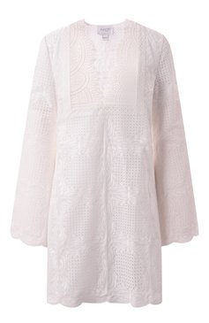 Женское платье GIAMBATTISTA VALLI белого цвета, арт. 25SSPVCL5223-25BR0 | Фото 1 (Материал сплава: Проставлено; Длина Ж (юбки, платья, шорты): Мини; Драгоценные камни: Проставлено; Рукава: Длинные; Женское Кросс-КТ: Платье-одежда; Случай: Повседневный; Стили: Кэжуэл; Материал внешний: Хлопок, Синтетический материал)