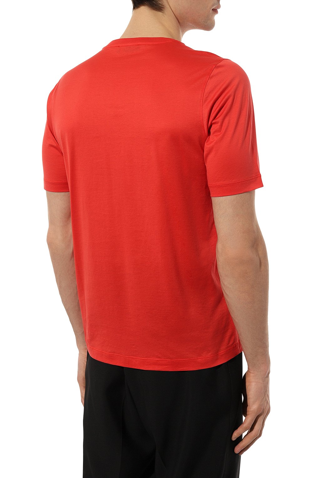 Хлопковая футболка ZILLI, арт. MBZ-NT510-MICR1/MC01, фото 4