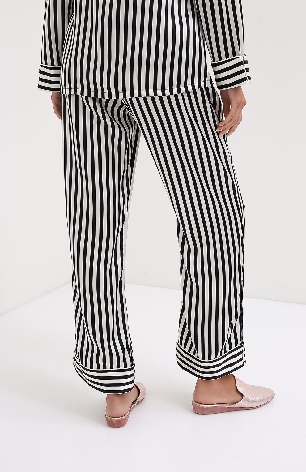 Шелковая пижама в контрастную полоску OLIVIA VON HALLE, арт. CT0006, фото 5