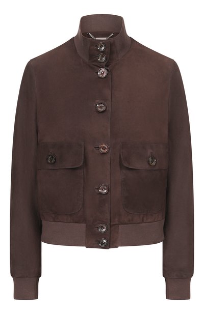 Женский замшевый бомбер MOORER, арт. NATIZZA-UR