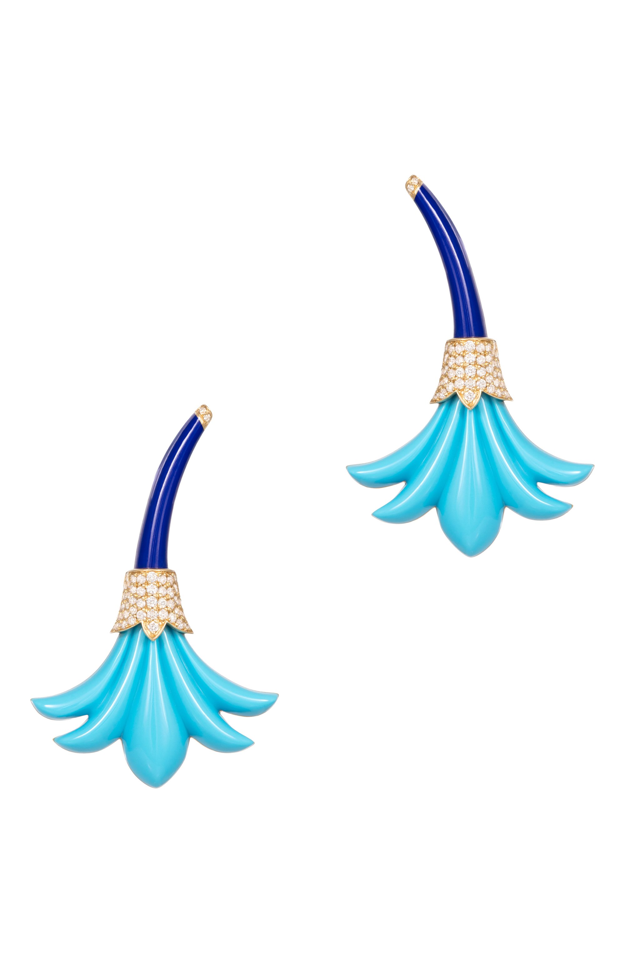 Серьги L'ATELIER NAWBAR бесцветного цвета по цене 345000 руб., арт. E119TL, фото 1 Серьги L'ATELIER NAWBAR, арт. E119TL, фото 1