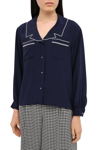 Шелковая блузка MIU MIU, арт. MK1467-102-F0124, фото 3