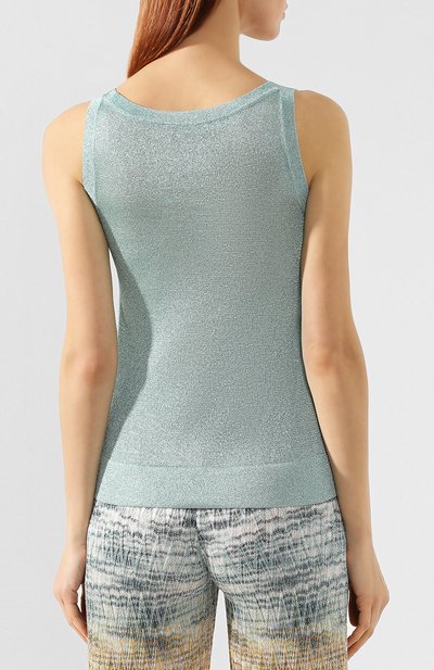 Топ из вискозы MISSONI зеленого цвета по цене 29950 руб., арт. MDL00009/BK0281, фото 4 Топ из вискозы MISSONI, арт. MDL00009/BK0281, фото 4