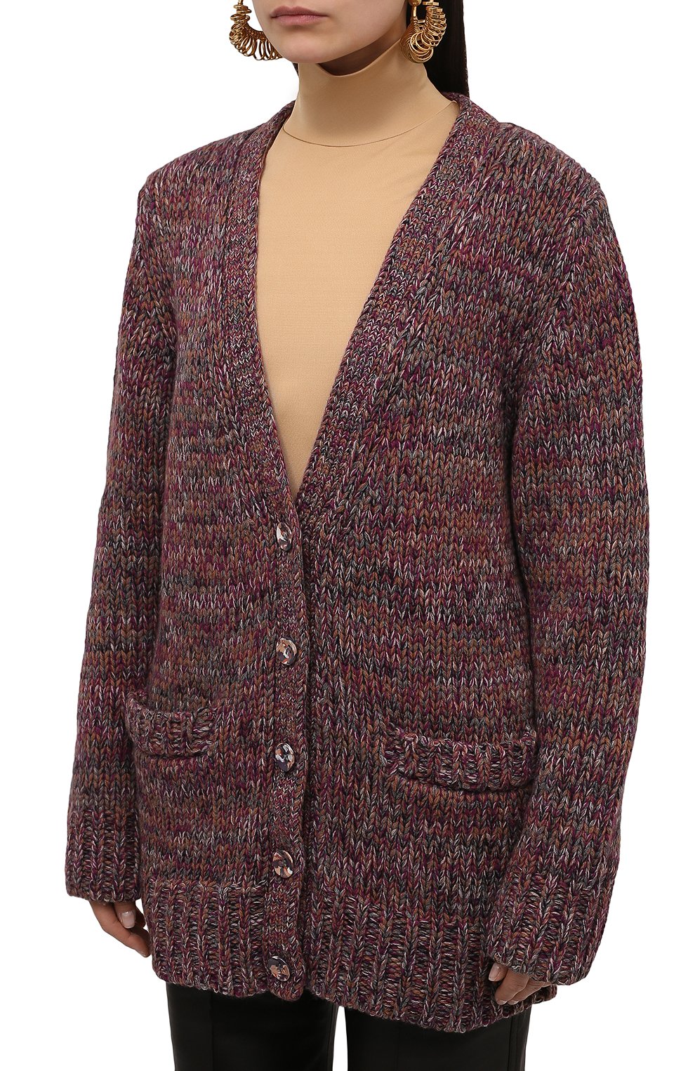 Кардиган из кашемира и шерсти CHLOÉ, арт. CHC21WMC02630, фото 3