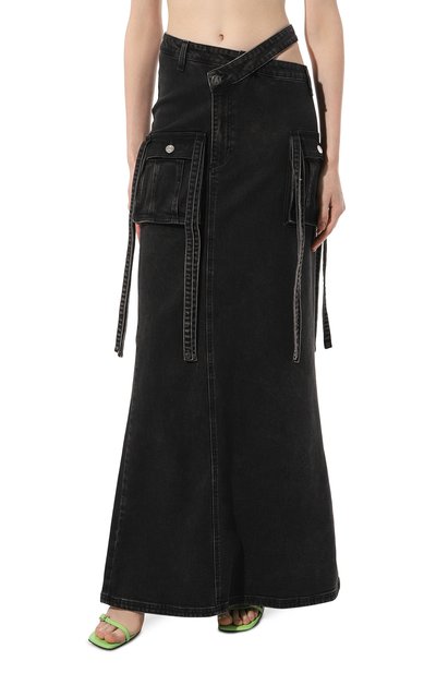 Джинсовая юбка ANDREADAMO темно-серого цвета по цене 62300 руб., арт. ADPS23SK14958274, фото 3 Джинсовая юбка ANDREADAMO, арт. ADPS23SK14958274, фото 3