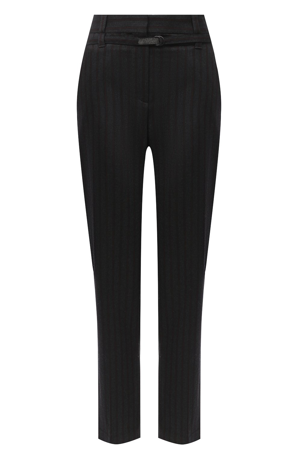 Шерстяные брюки BRUNELLO CUCINELLI коричневого цвета по цене 154000 руб., арт. MB580P7497, фото 1 Шерстяные брюки BRUNELLO CUCINELLI, арт. MB580P7497, фото 1
