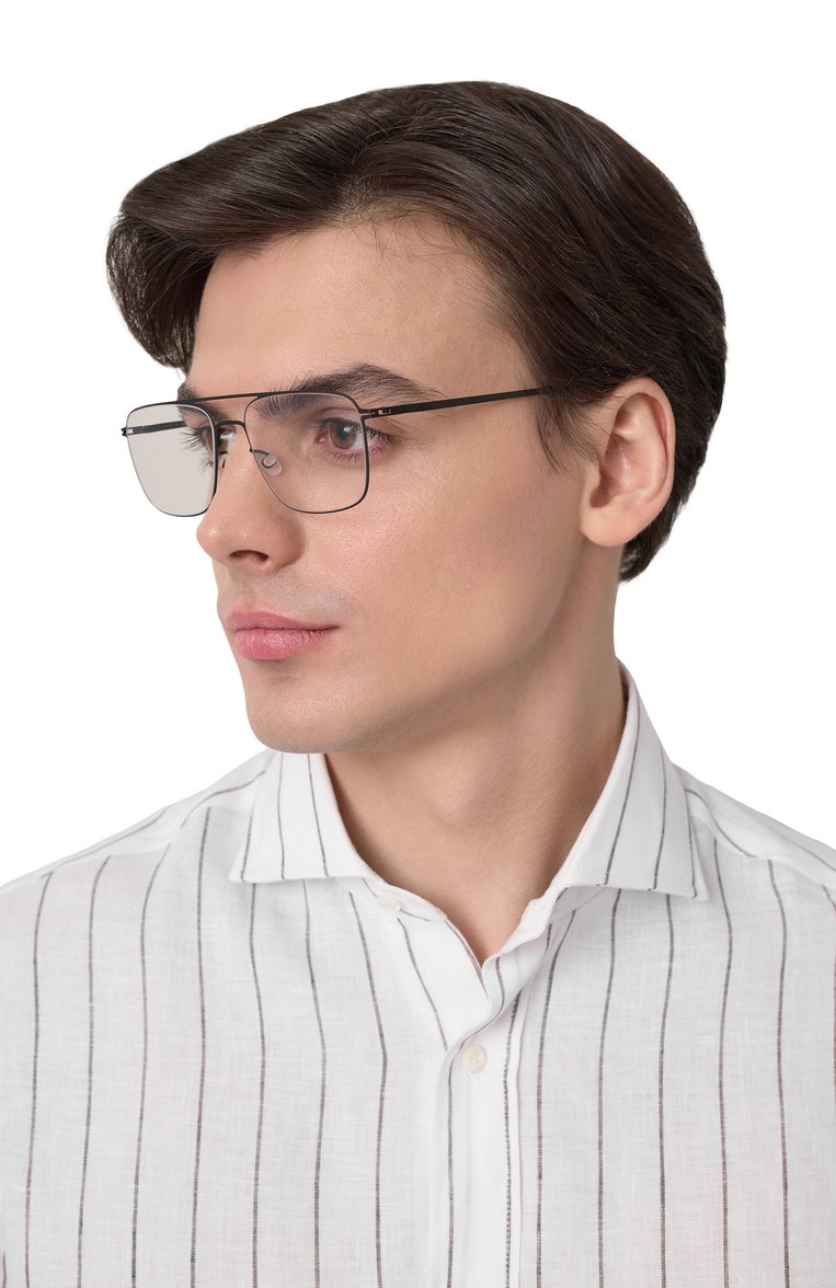 Мужские оправа MYKITA черного цвета, арт. T0BI/002 | Фото 2 (Региональные ограничения белый список (Axapta Mercury): Не проставлено; Нос: Не проставлено; Кросс-КТ: Оправы-мужское; Тип очков: Оправа; Материал: Металл; Оптика Гендер: оптика-мужское)