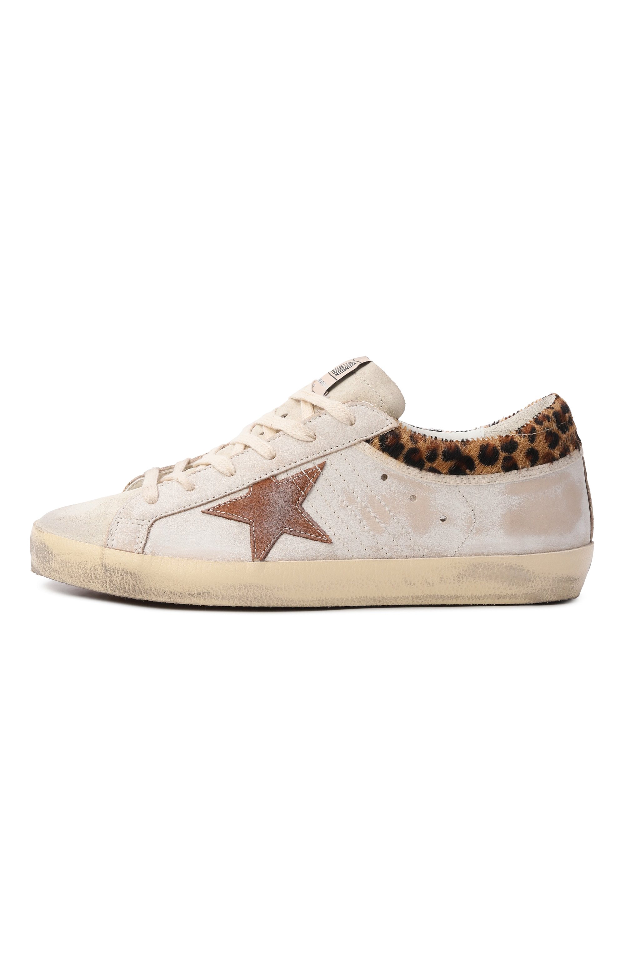 Кожаные кеды super-star GOLDEN GOOSE DELUXE BRAND, арт. GWF01042.F008167, фото 4