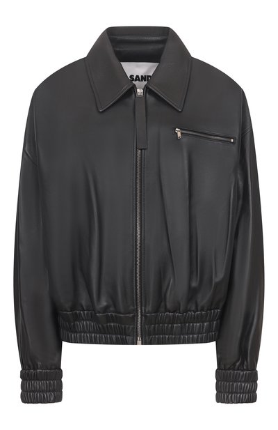 Женская кожаный бомбер JIL SANDER, арт. J02SW0048/J07187
