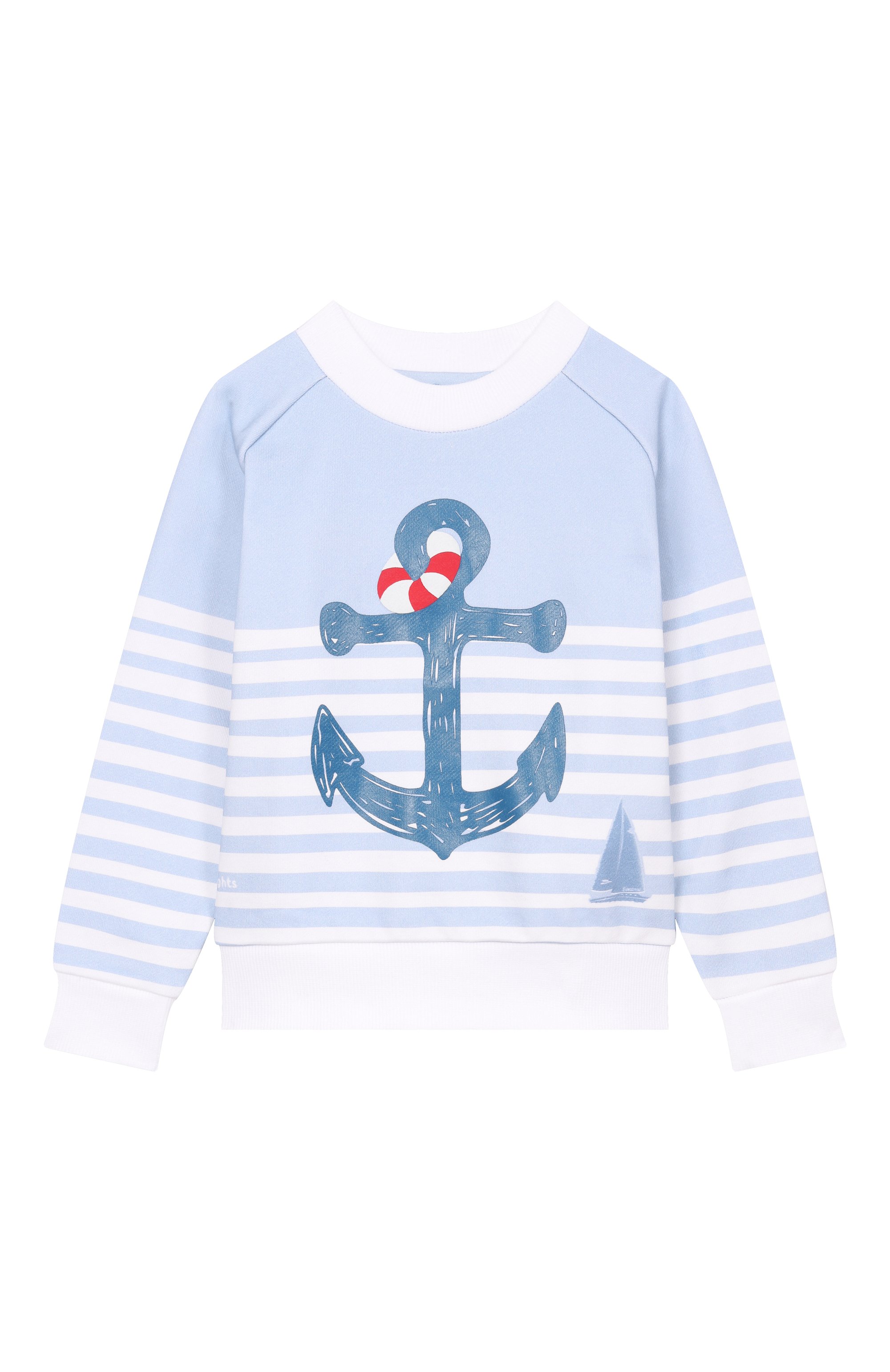 Хлопковый свитшот EIRENE голубого цвета по цене 9460 руб., арт. SS26122, фото 1 Хлопковый свитшот EIRENE, арт. SS26122, фото 1