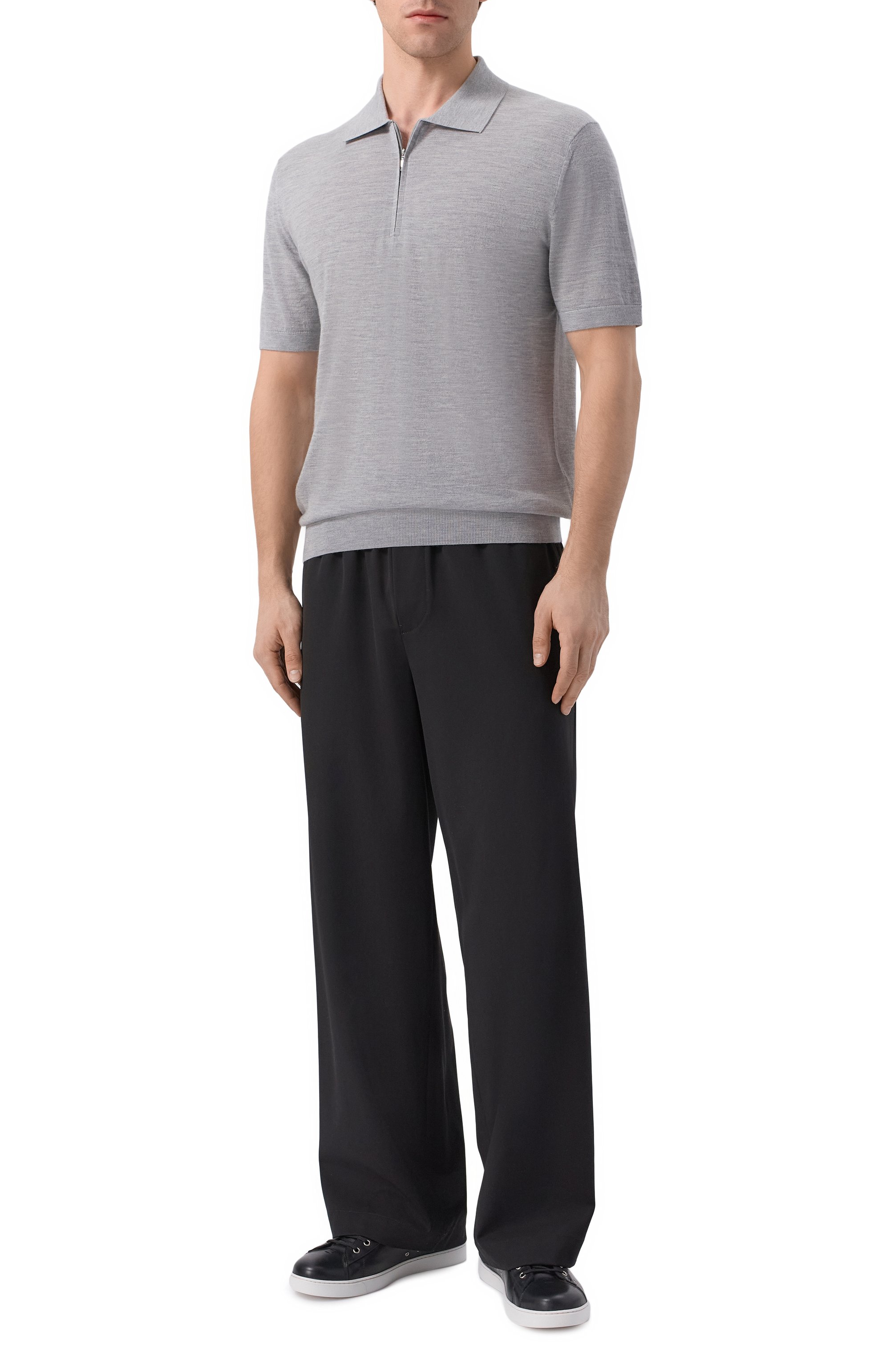 Поло из шерсти и шелка 12 STOREEZ, арт. 136312, фото 2