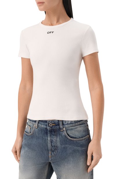 Хлопковая футболка OFF-WHITE, арт. 2FA00679T, фото 3