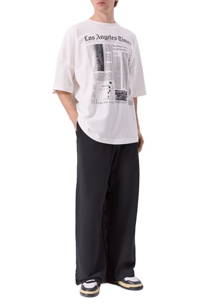 Хлопковая футболка PALM ANGELS, арт. PMAA10BF25JER002, фото 2