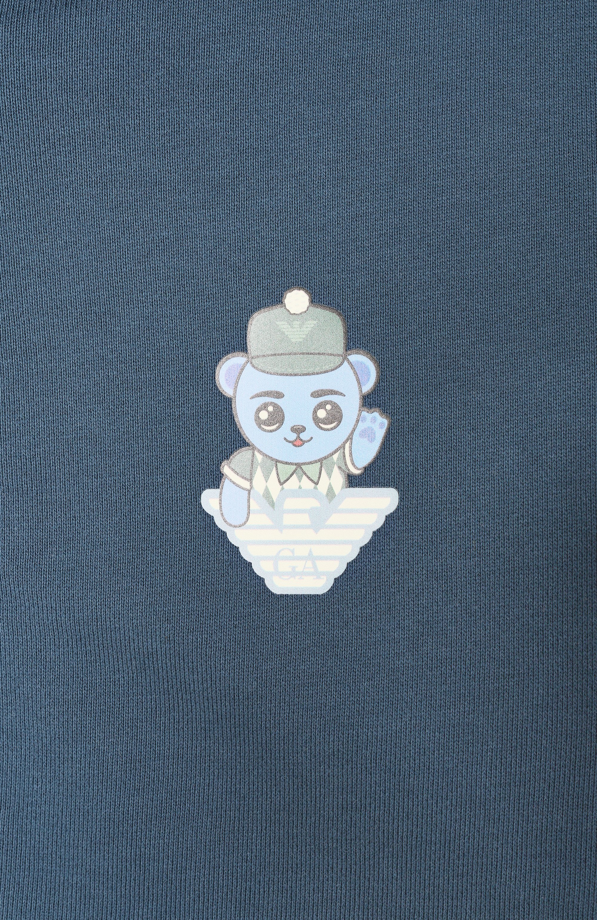 Хлопковая толстовка EMPORIO ARMANI, арт. EB000271/AF13552, фото 3