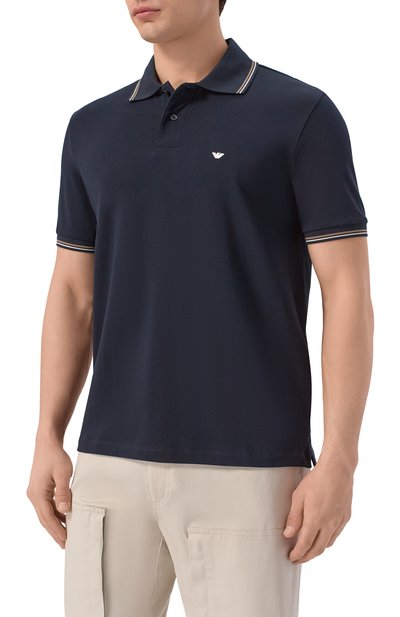 Хлопковое поло EMPORIO ARMANI, арт. EM004606/AF23090, фото 3
