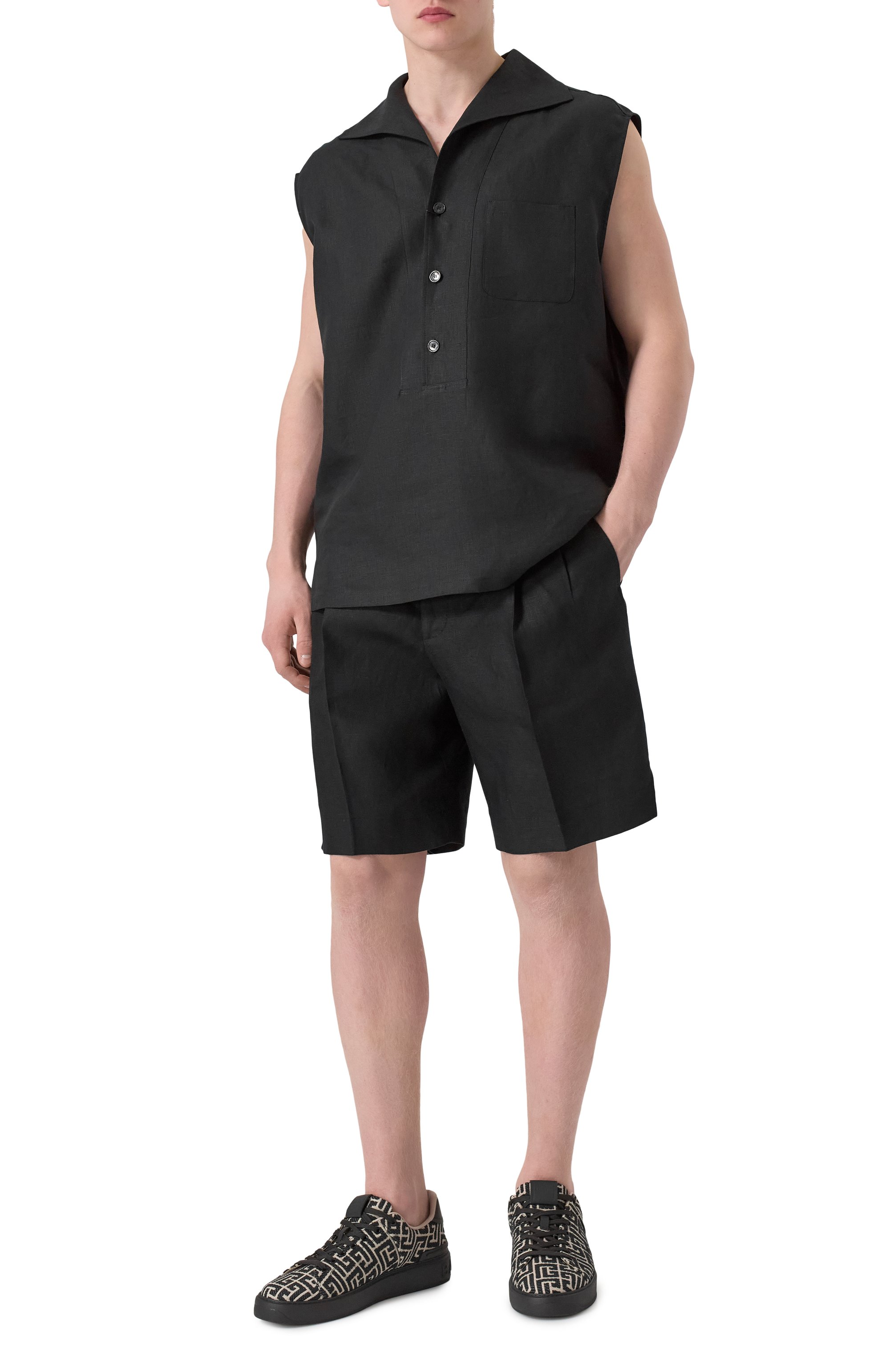 Льняные шорты DOLCE & GABBANA, арт. GW0MAT/FU4MC, фото 2