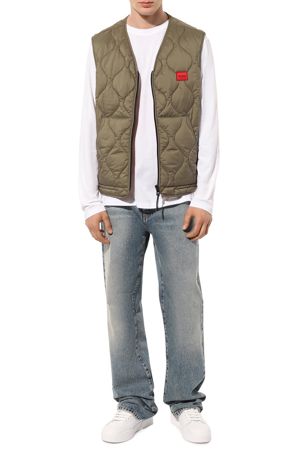 Хлопковый лонгслив HUGO, арт. 50466159, фото 2