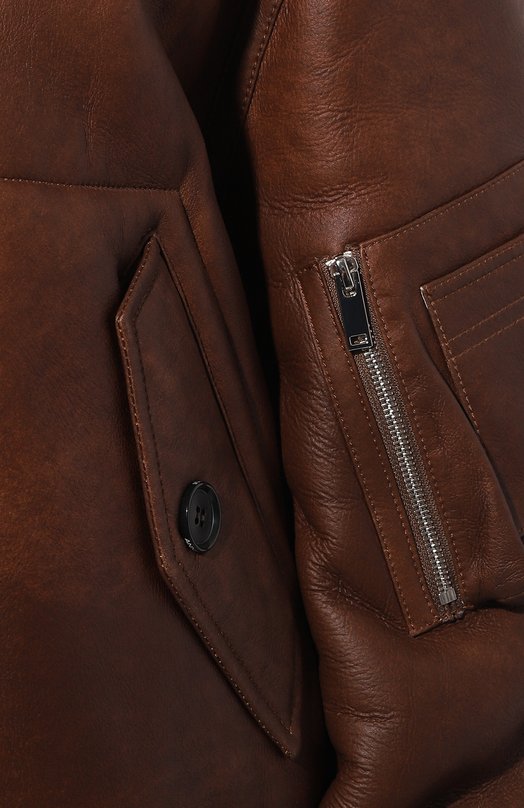 Бомбер из овчины Anne Vest FW24/01/33960/07 Коричневый  FW24/01/33960/07 Фото 5