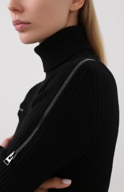 Шерстяное платье TOM FORD черного цвета по цене 252000 руб., арт. ACK242-YAX262, фото 5 Шерстяное платье TOM FORD, арт. ACK242-YAX262, фото 5