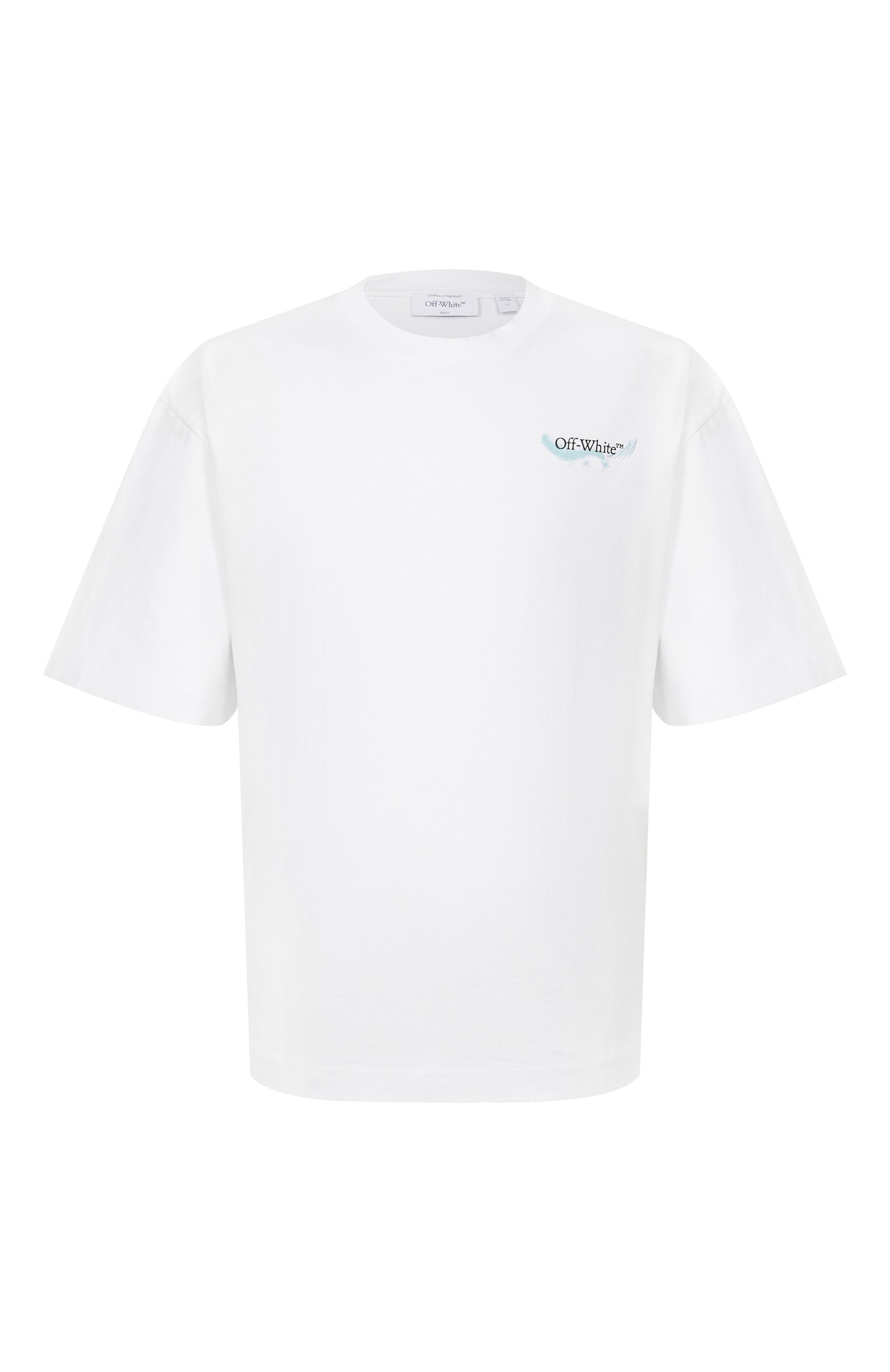 Хлопковая футболка OFF-WHITE, арт. 0MAA120S26JER00E, фото 1