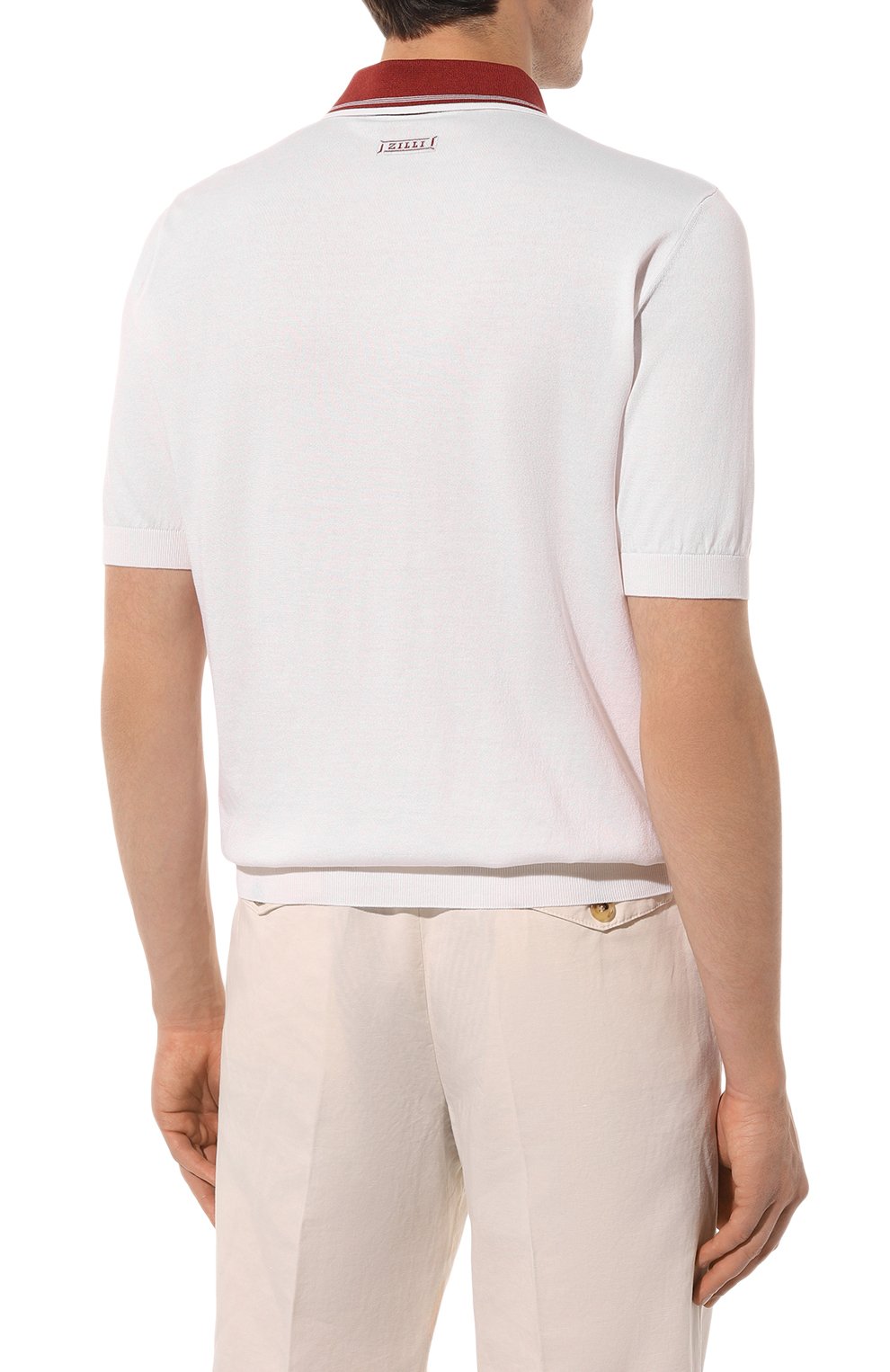 Поло из хлопка и шелка ZILLI, арт. KZP002M0142VUC000M, фото 4