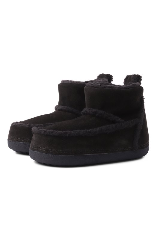 Замшевые сапоги Classic Shearling Low INUIKII 2002.003.0021 Чёрный 2002.003.0021