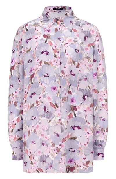 Женская шелковая рубашка BALMAIN, арт. GF1HS435/SF37