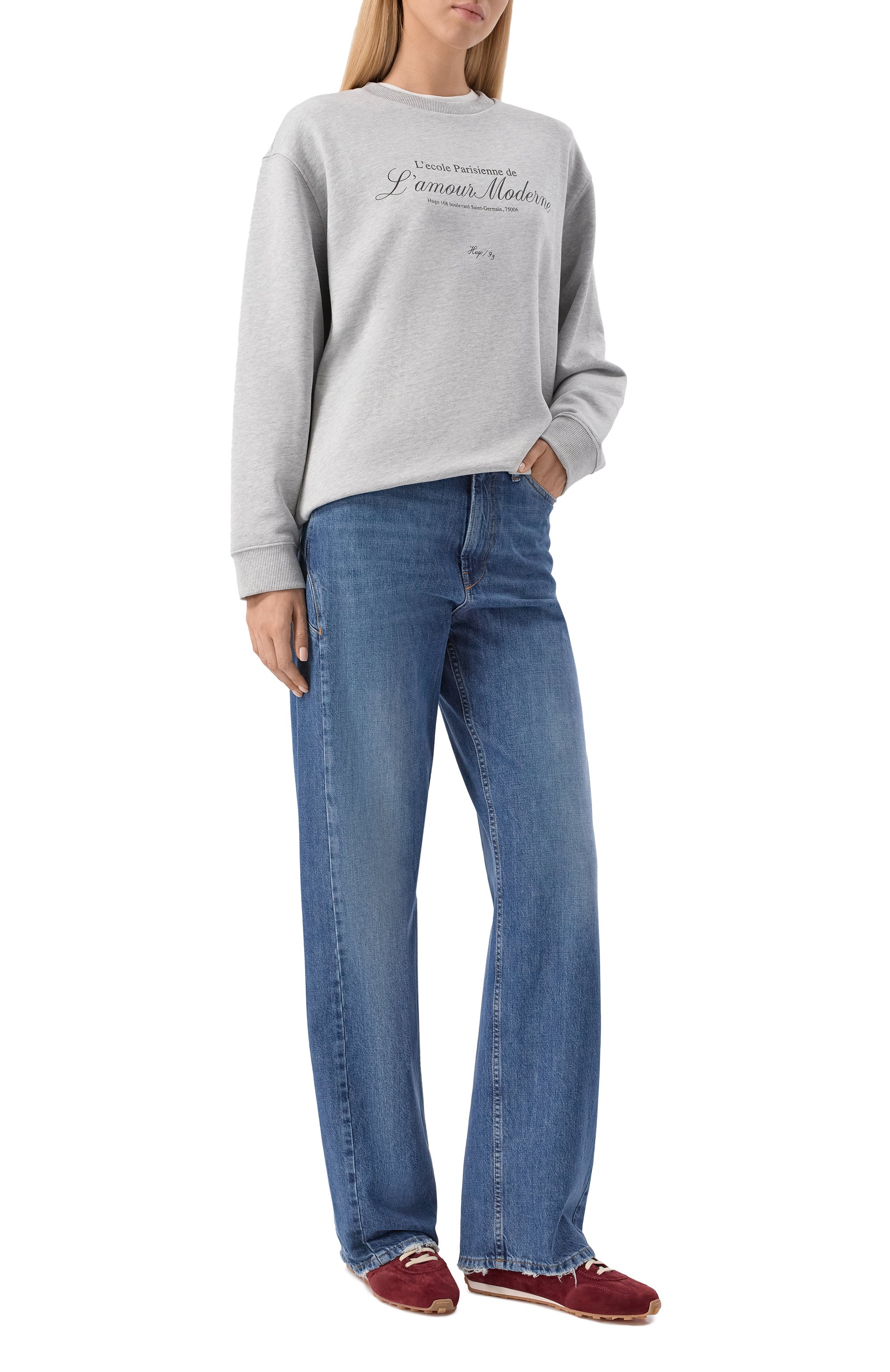 Хлопковый свитшот HUGO, арт. 50545633, фото 2