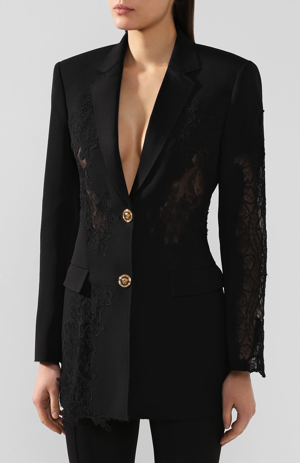 Жакет VERSACE черного цвета по цене 528500 руб., арт. A84448/A212457, фото 3 Жакет VERSACE, арт. A84448/A212457, фото 3