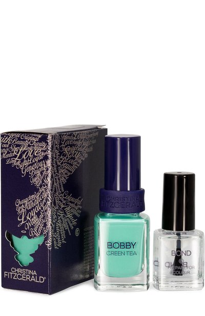 Женский лак для ногтей \зеленый чай\" bobby green tea + bond (12+9ml)" CHRISTINA FITZGERALD, арт. 9333381003201