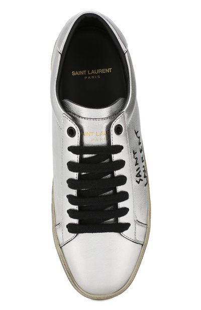 Кожаные кеды court classic SAINT LAURENT, арт. 587240/06S00, фото 5